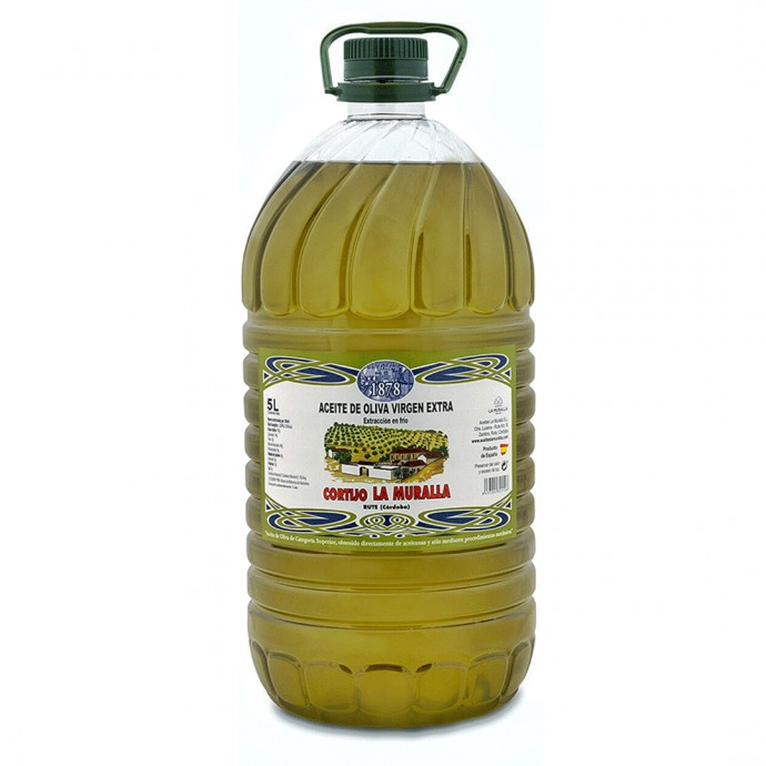 Aceite de Oliva Virgen Extra - Hojiblanca - Garrafa 5 Litros – Extracción en frío – Olivar Tradicional
